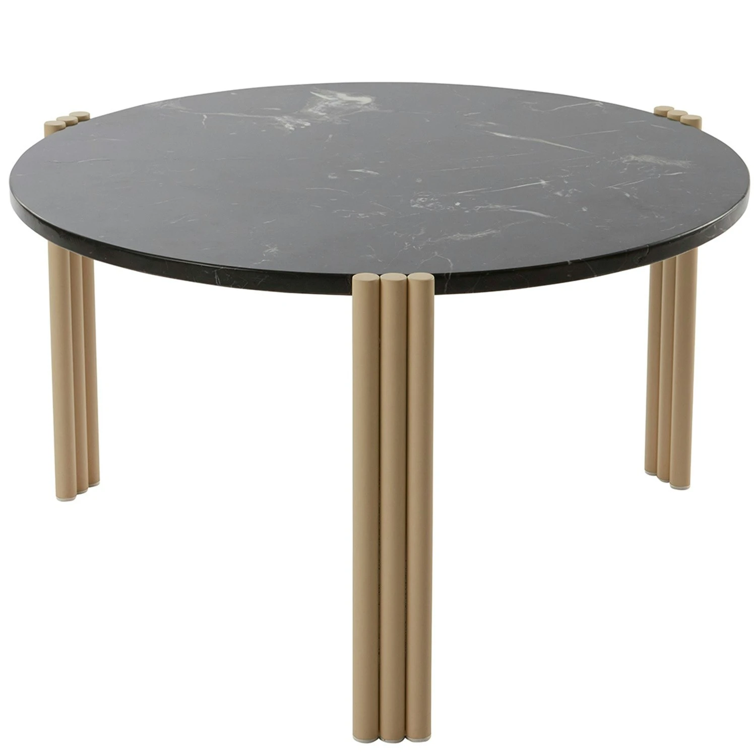 AYTM Tribus Kaffeetisch, Aus Stahl Hergestellt 60 Cm, Schwarz/Sandfarben 1 AYTM Tribus Kaffeetisch, Aus Stahl Hergestellt 60 Cm, Schwarz/Sandfarben