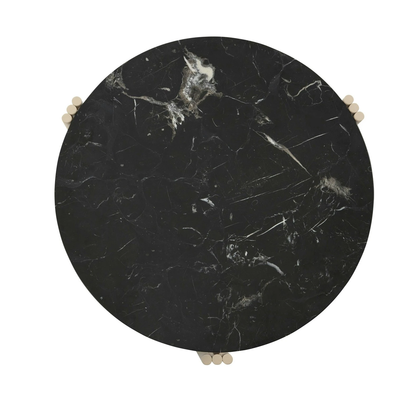 AYTM Tribus Kaffeetisch, Aus Stahl Hergestellt 60 Cm, Schwarz/Sandfarben 3 AYTM Tribus Kaffeetisch, Aus Stahl Hergestellt 60 Cm, Schwarz/Sandfarben – Bild 3