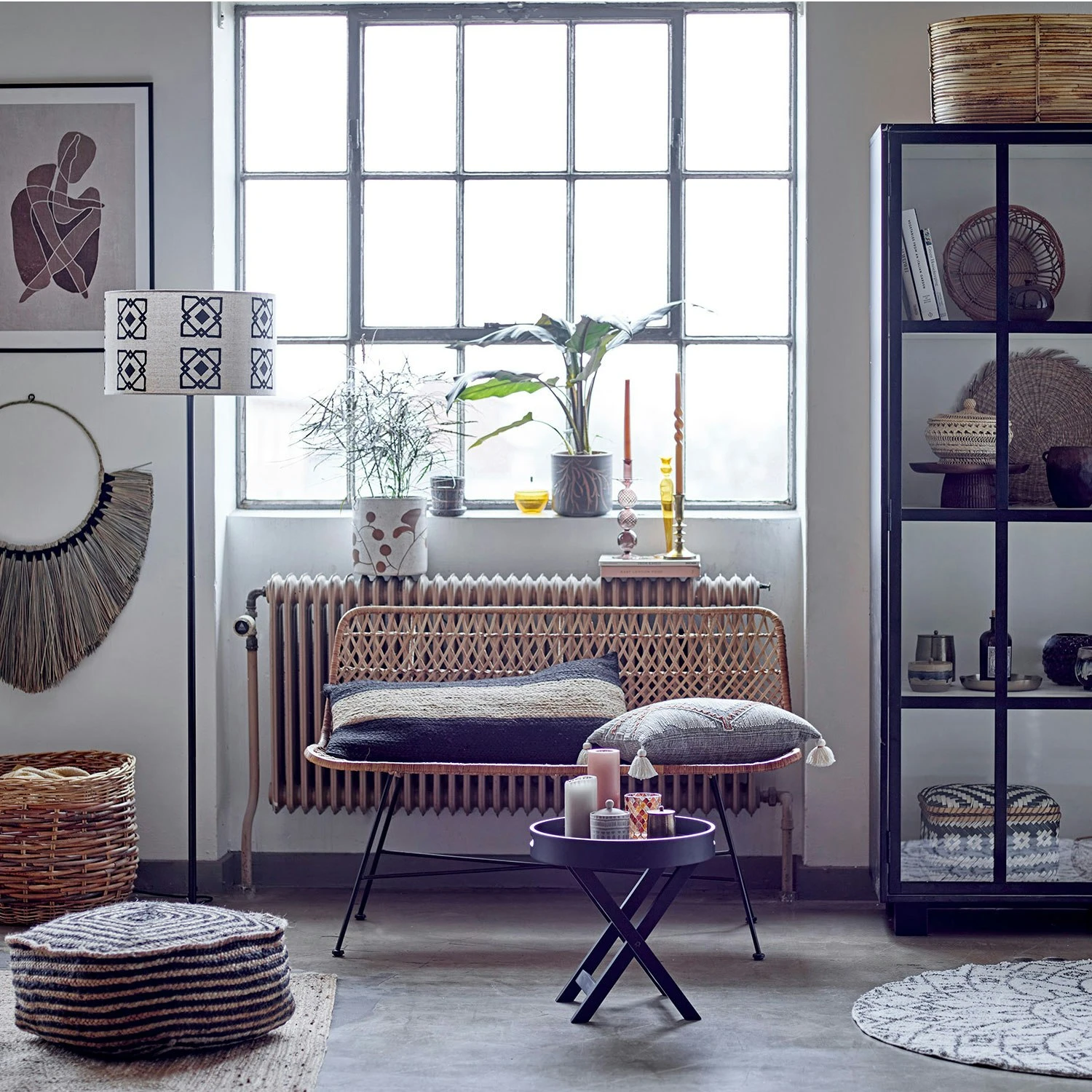 Bloomingville Hallie Sofa Rattan 2 Bloomingville Hallie Sofa Rattan – Bild 2