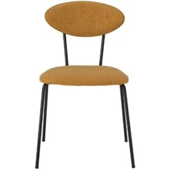 Bloomingville Mason Esszimmerstuhl, Gelb / Schwarz