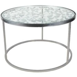 SitzEleganz Geschaft 22 Butterfly Kaffeetisch, Silver