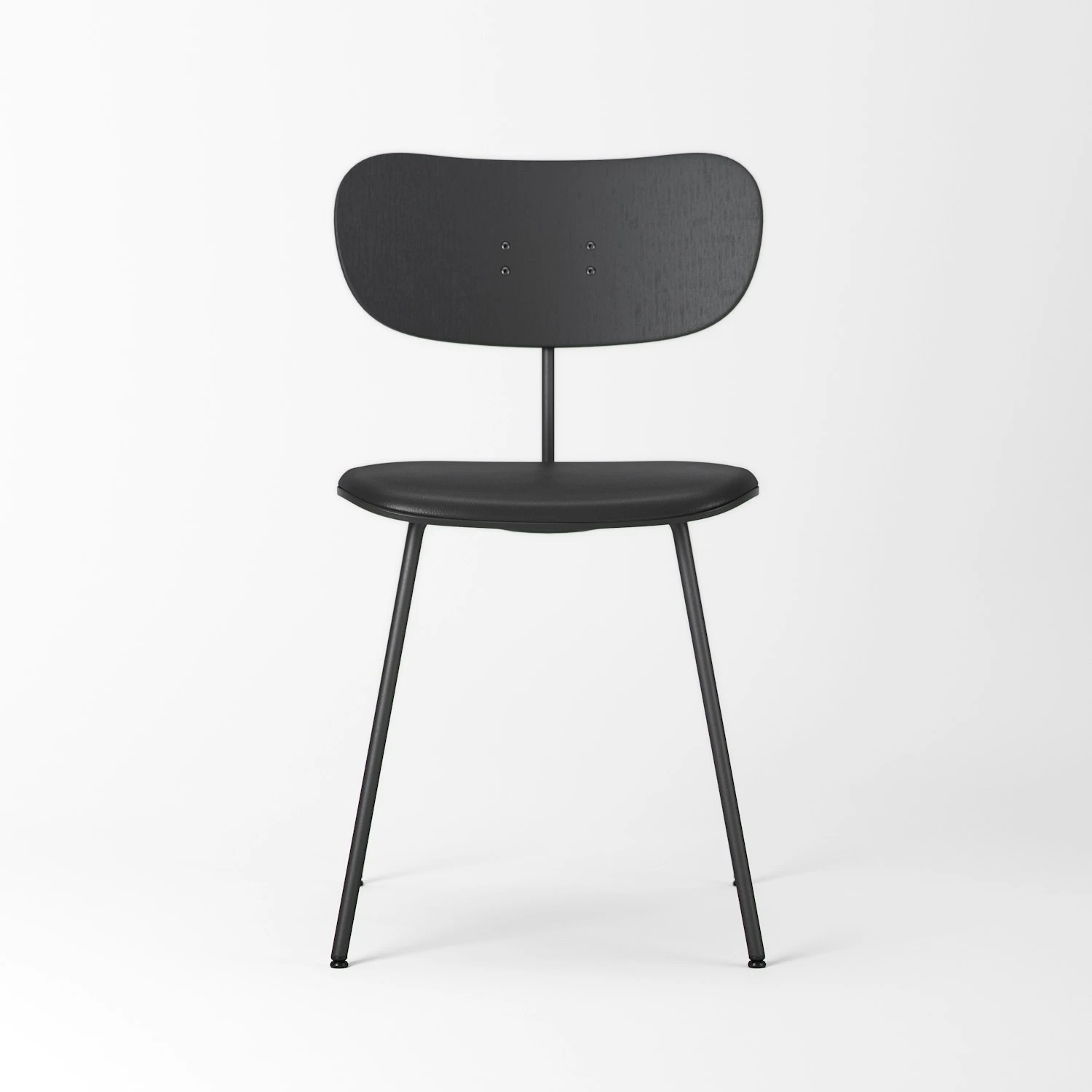 Habit Stuhl Schwarz, Schwarz Leder / Schwarz Eiche 2 Habit Stuhl Schwarz, Schwarz Leder / Schwarz Eiche – Bild 2