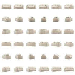 Le Grand Air Sofa 2-Sitzer Baumwolle, Beige 11 Le Grand Air Sofa 2-Sitzer Baumwolle, Beige -SitzEleganz Geschaft decotique le grand air sofa 2 sitzer baumwolle 10
