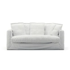 Le Grand Air Sofa 2-Sitzer Baumwolle, Weiß