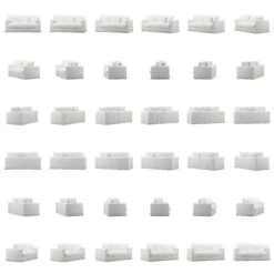 Le Grand Air Sofa 2-Sitzer Baumwolle, Weiß 9 Le Grand Air Sofa 2-Sitzer Baumwolle, Weiß -SitzEleganz Geschaft decotique le grand air sofa 2 sitzer baumwolle 13