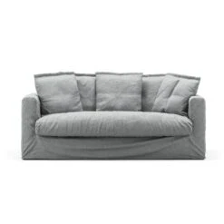 Le Grand Air Sofa 2-Sitzer Baumwolle, Hellgrau