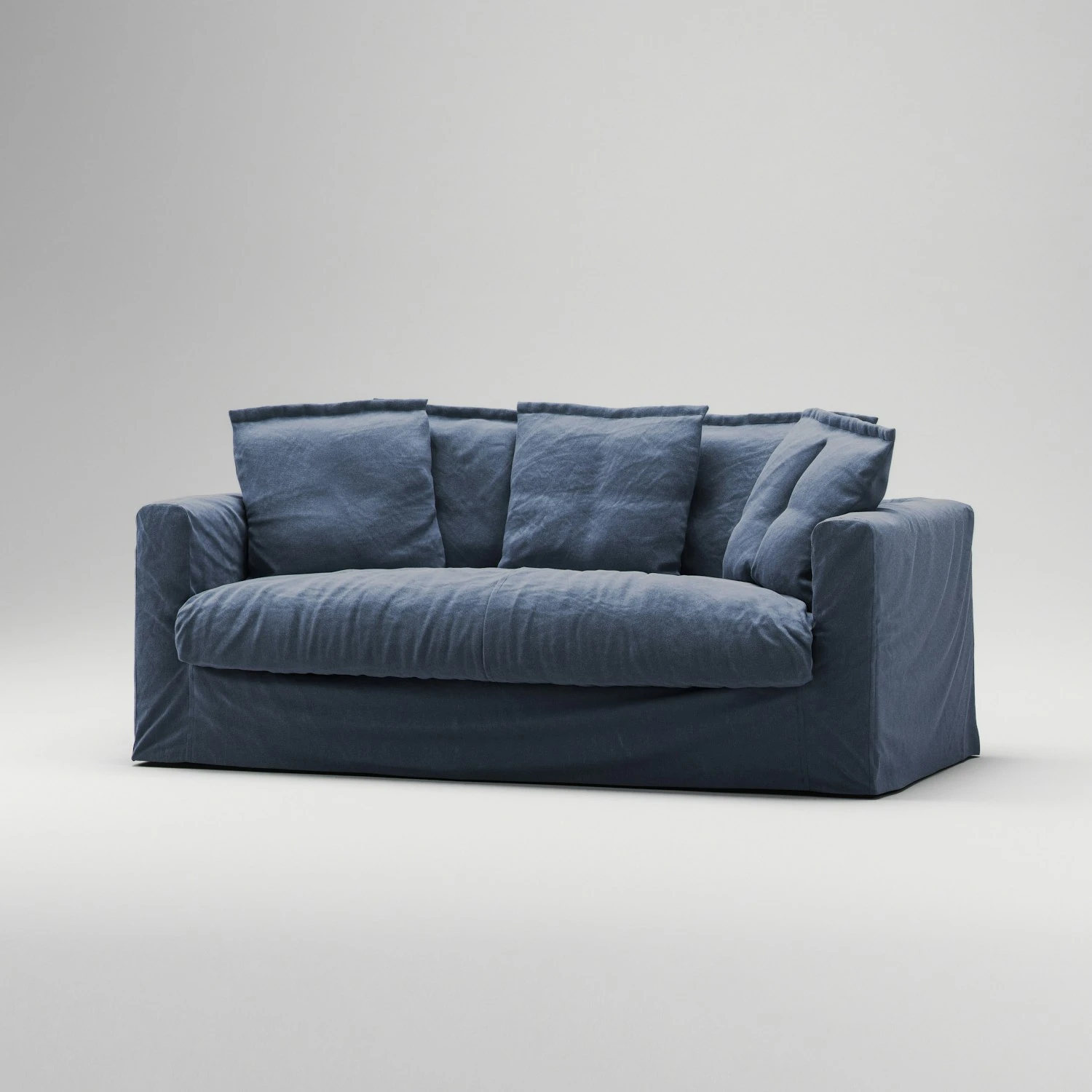 Le Grand Air Sofa 2-Sitzer Baumwolle, Dunkelblau 4 Le Grand Air Sofa 2-Sitzer Baumwolle, Dunkelblau – Bild 4