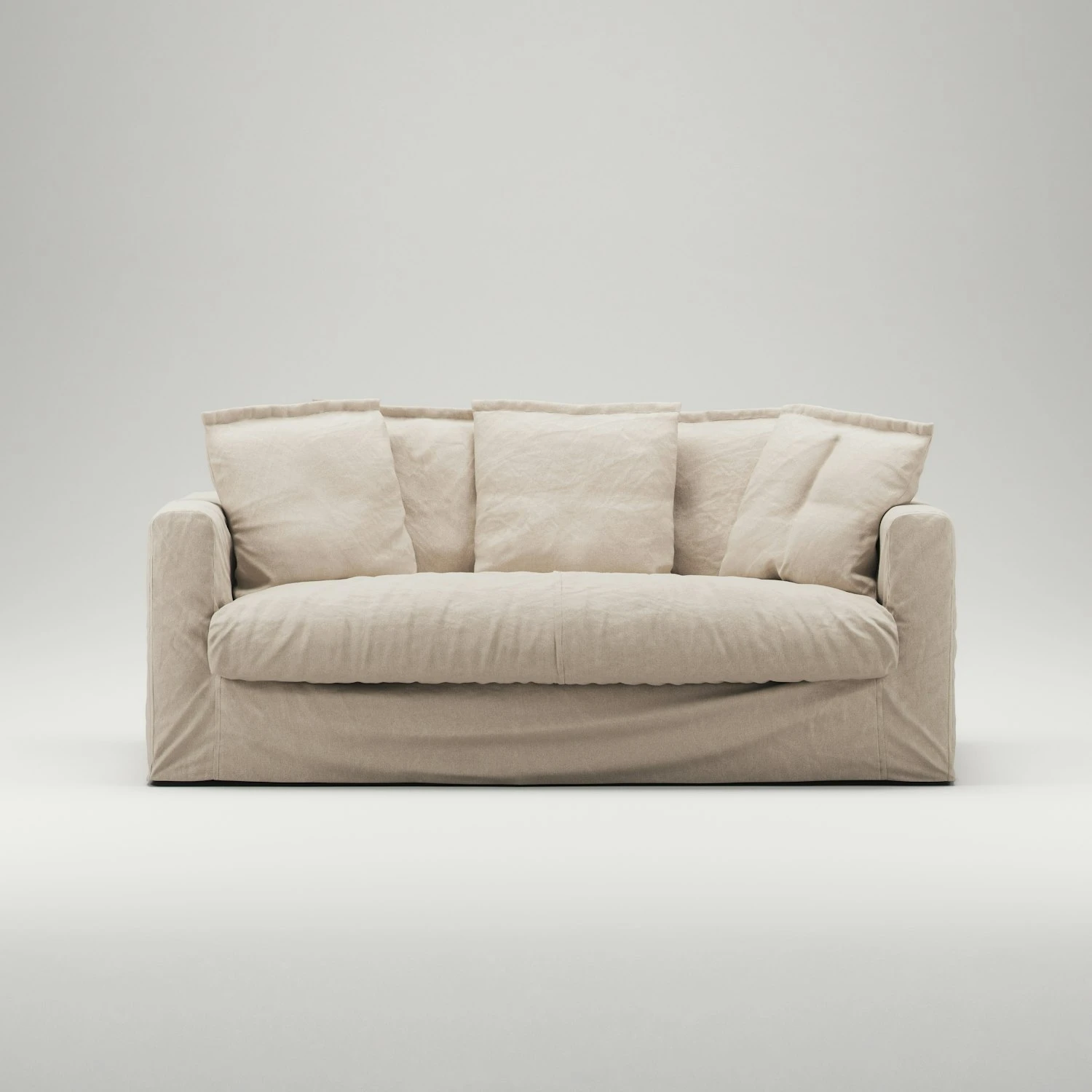 Le Grand Air Sofa 2-Sitzer Baumwolle, Beige 3 Le Grand Air Sofa 2-Sitzer Baumwolle, Beige – Bild 3