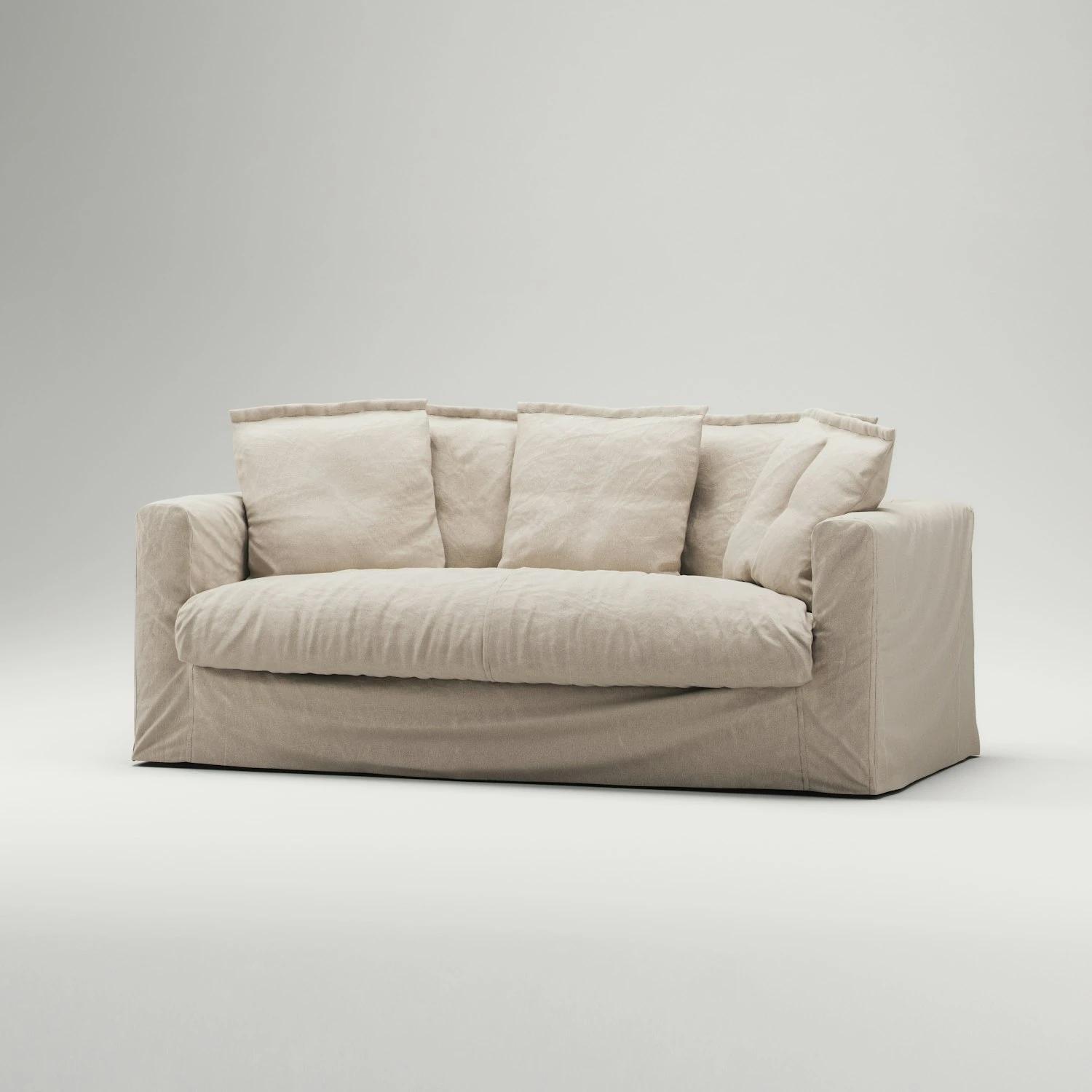 Le Grand Air Sofa 2-Sitzer Baumwolle, Beige 2 Le Grand Air Sofa 2-Sitzer Baumwolle, Beige – Bild 2