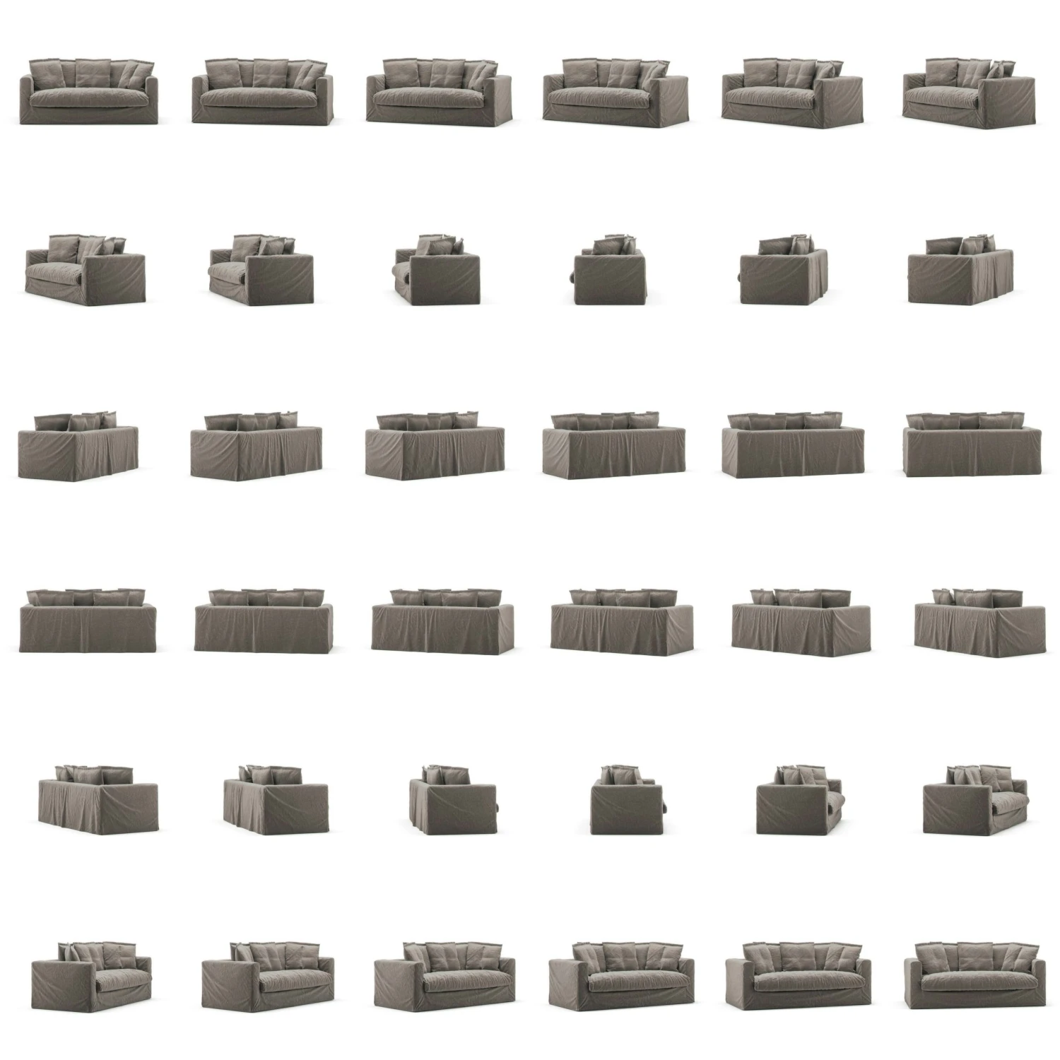 Le Grand Air Sofa 2-Sitzer Leinen, Smokey Granite 5 Le Grand Air Sofa 2-Sitzer Leinen, Smokey Granite – Bild 5