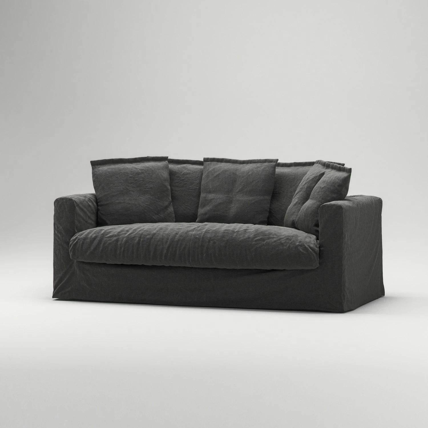 Le Grand Air Sofa 2-Sitzer Leinen, Carbon Dust 3 Le Grand Air Sofa 2-Sitzer Leinen, Carbon Dust – Bild 3