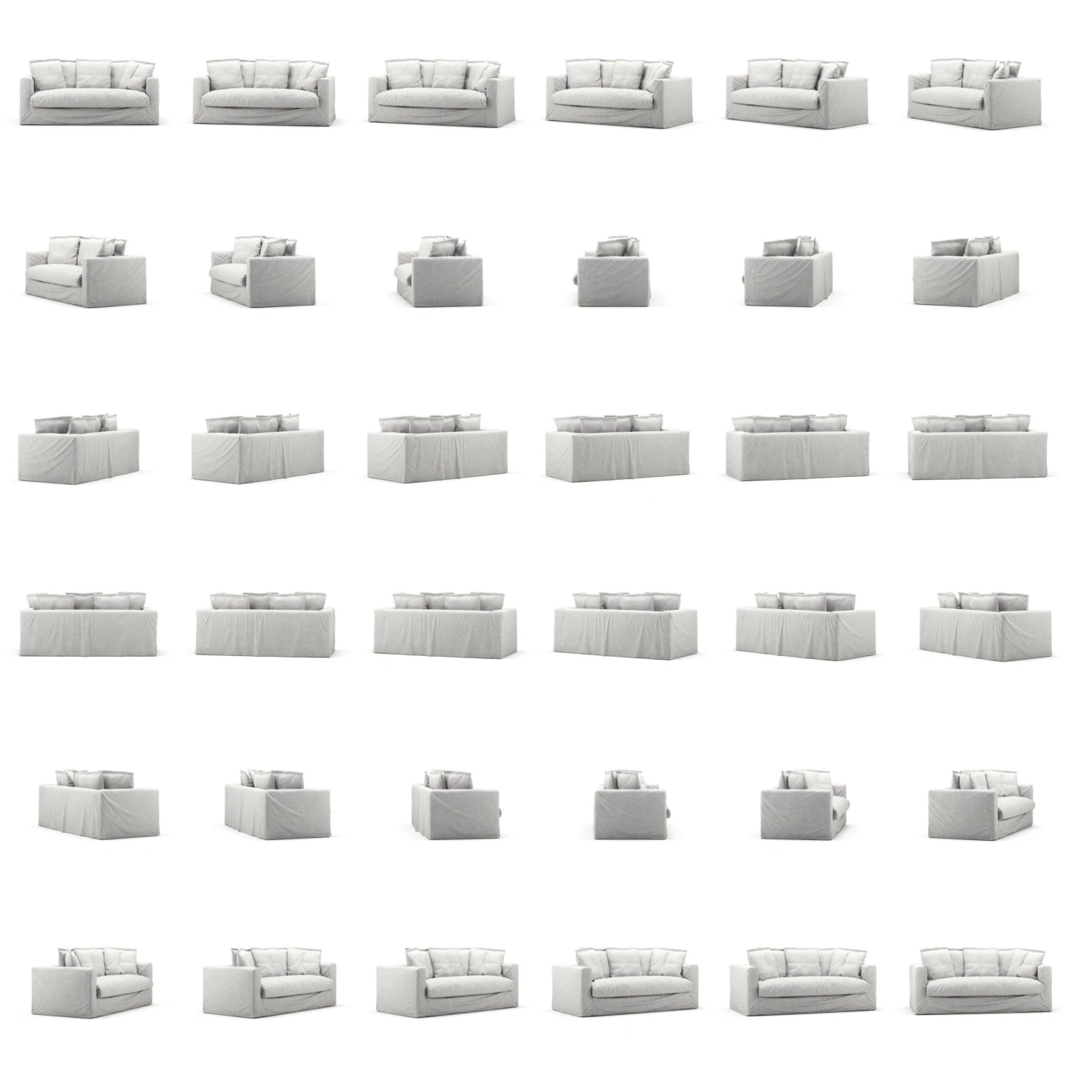 Le Grand Air Sofa 2-Sitzer Leinen, Misty Grey 5 Le Grand Air Sofa 2-Sitzer Leinen, Misty Grey – Bild 5