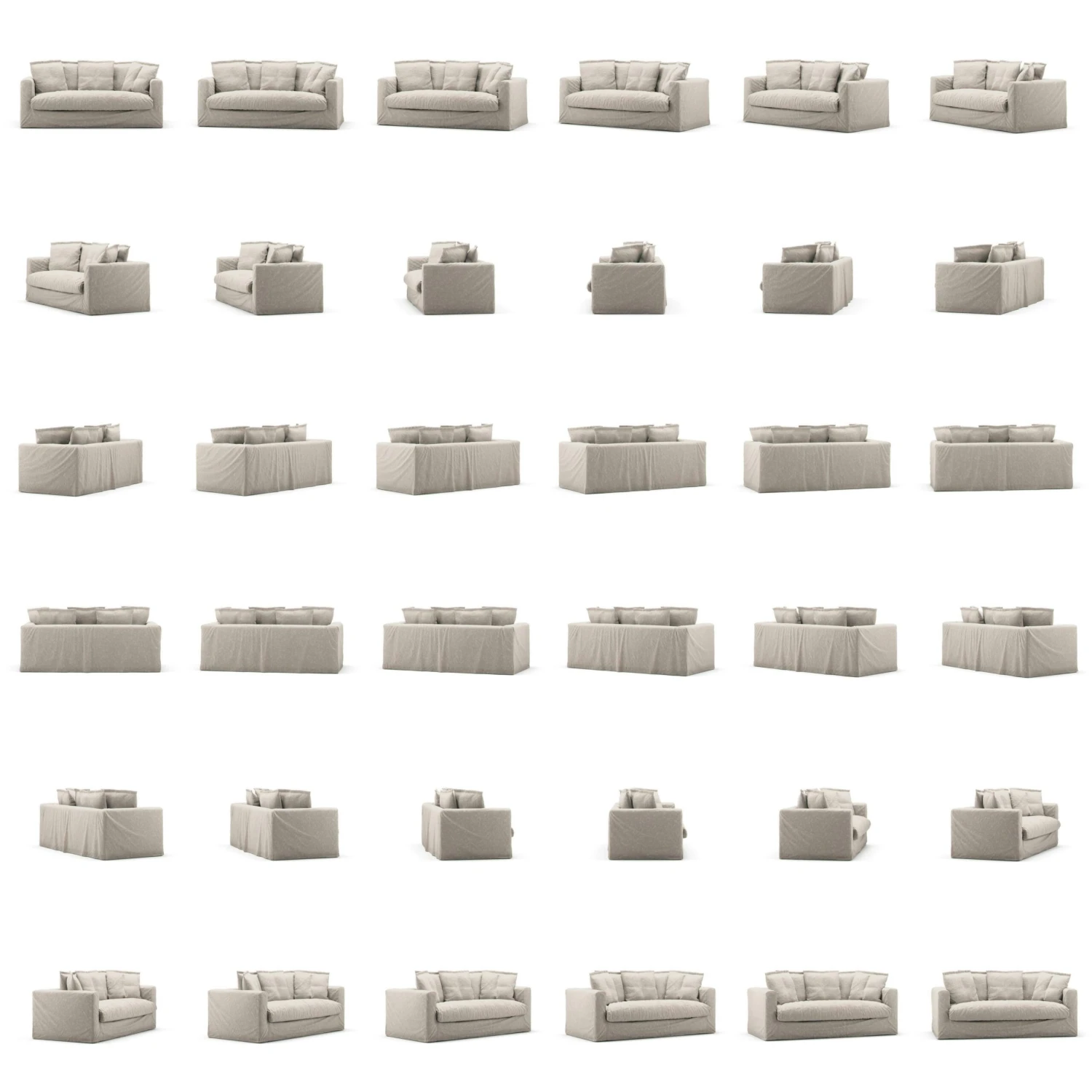 Le Grand Air Sofa 2-Sitzer Leinen, Future Grey 5 Le Grand Air Sofa 2-Sitzer Leinen, Future Grey – Bild 5