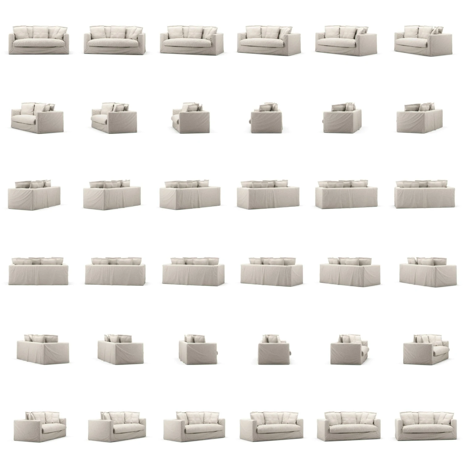 Le Grand Air Sofa 2-Sitzer Leinen, Natural Blonde 5 Le Grand Air Sofa 2-Sitzer Leinen, Natural Blonde – Bild 5