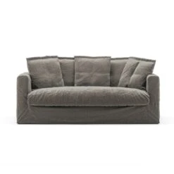 Le Grand Air Sofa 2-Sitzer Leinen, Smokey Granite