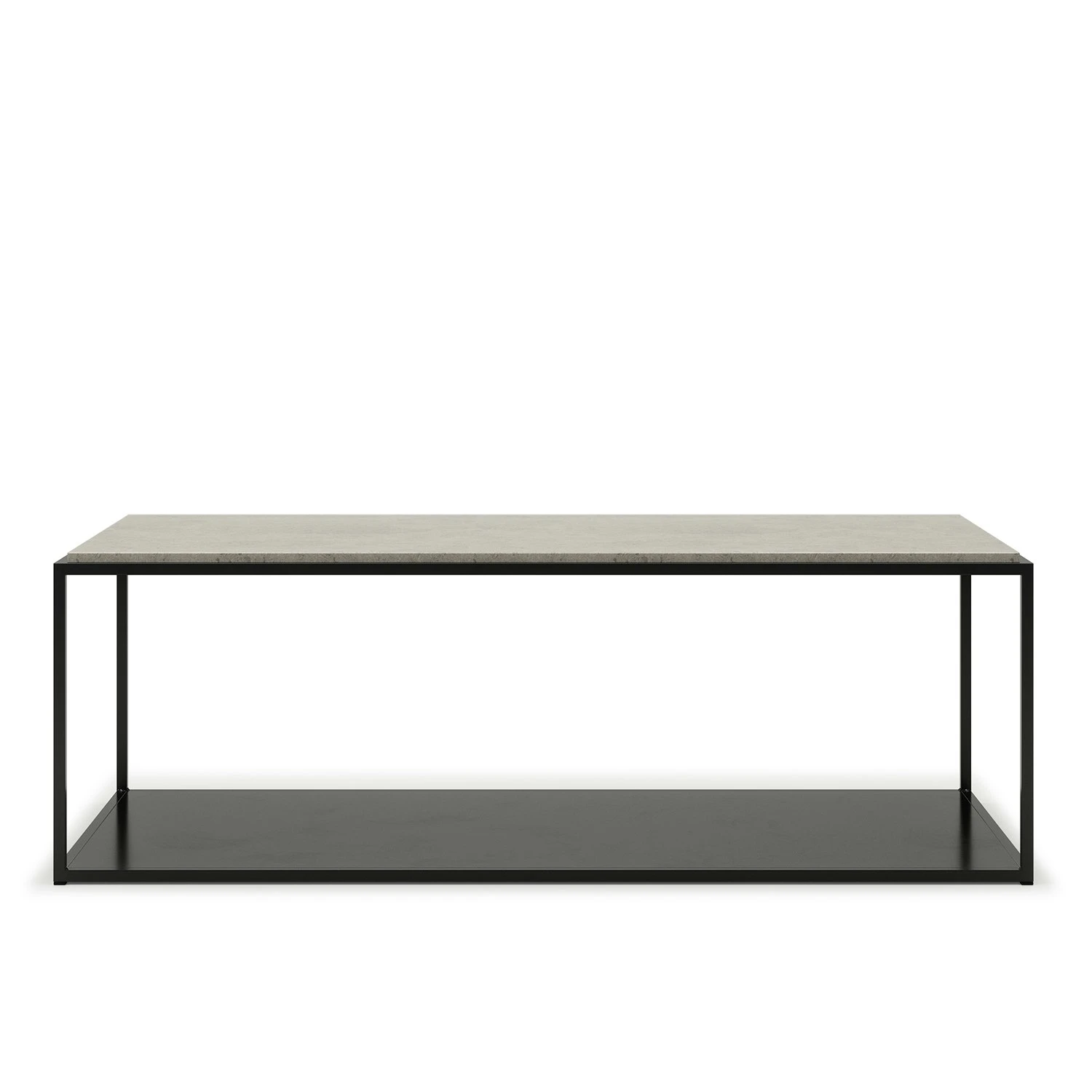 Marvelous Kaffeetisch 123x63 Cm, Jura-Kalkstein / Schwarz 1 Marvelous Kaffeetisch 123x63 Cm, Jura-Kalkstein / Schwarz