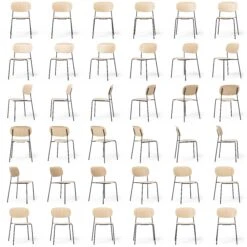 Note Stuhl Schwarz, Eiche -SitzEleganz Geschaft decotique note stuhl 72