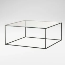 Observe Kaffeetisch 89x89 Cm, In Klarem Glas -SitzEleganz Geschaft decotique observe coffee table 89x89 cm 2