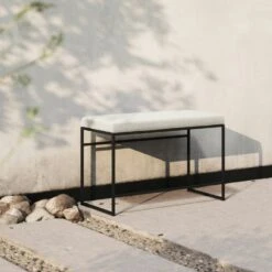 Bank Outdoor Sunbrella, Silver Grey -SitzEleganz Geschaft department bank outdoor sunbrella 45