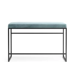 Bank Schwarz / Samt Petrol