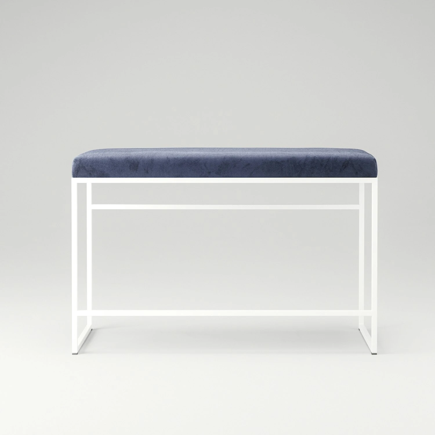 Bank Weiß / Samt Imperial Blue 2 Bank Weiß / Samt Imperial Blue – Bild 2