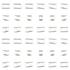 Bank, Weiß / Beige Samt 9 Bank, Weiß / Beige Samt -SitzEleganz Geschaft department bank wei 100