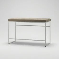 Bank, Weiß / Taupe Samt 7 Bank, Weiß / Taupe Samt -SitzEleganz Geschaft department bank wei 103