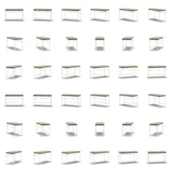 Bank, Weiß / Taupe Samt 9 Bank, Weiß / Taupe Samt -SitzEleganz Geschaft department bank wei 105