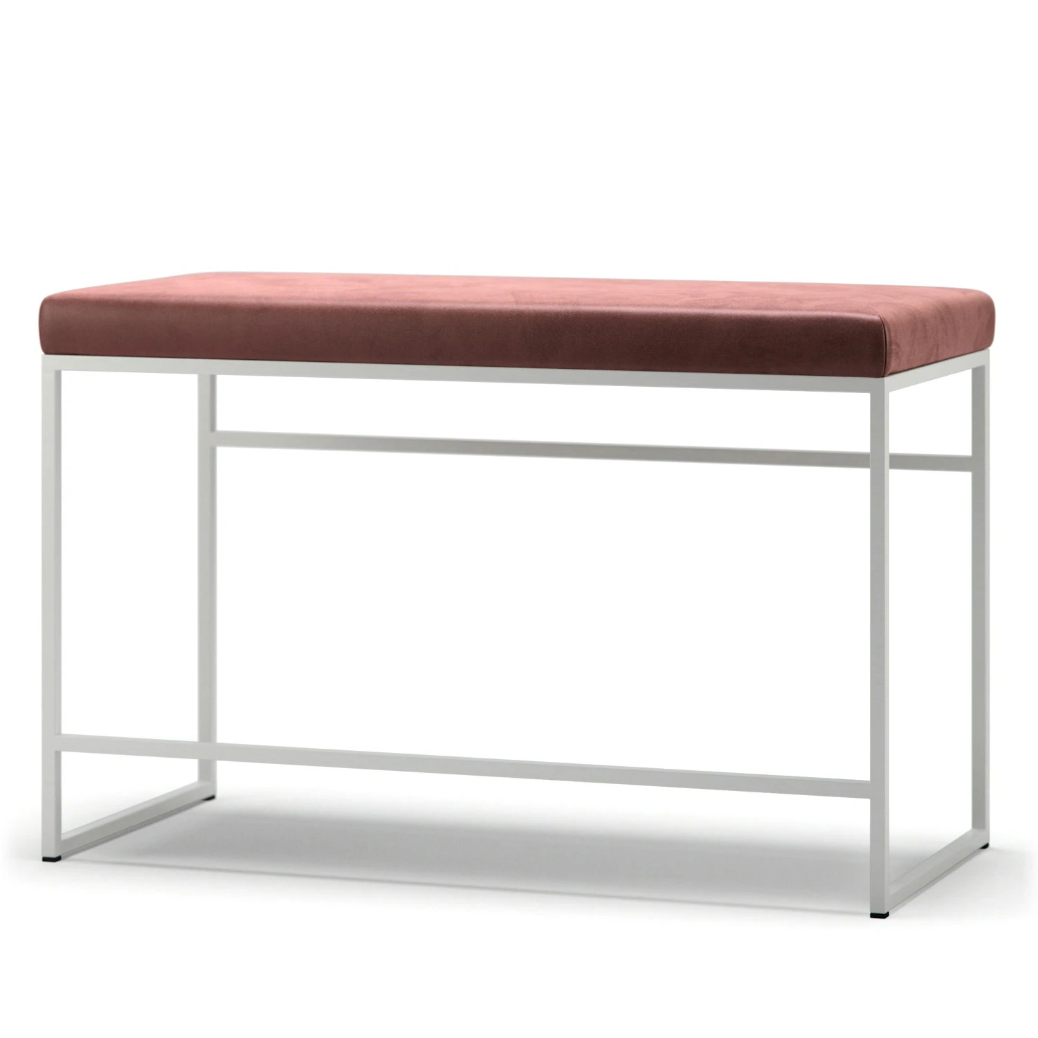 Bank, Weiß / Rost Samt 1 Bank, Weiß / Rost Samt