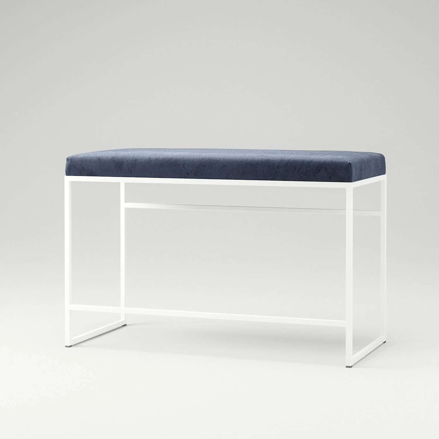 Bank Weiß / Samt Imperial Blue 3 Bank Weiß / Samt Imperial Blue – Bild 3