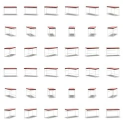 Bank, Weiß / Rost Samt 9 Bank, Weiß / Rost Samt -SitzEleganz Geschaft department bank wei 110