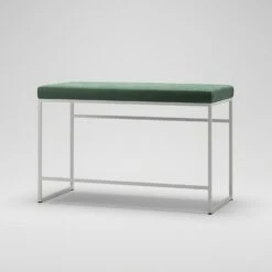 Bank, Weiß / Grün Samt 7 Bank, Weiß / Grün Samt -SitzEleganz Geschaft department bank wei 113