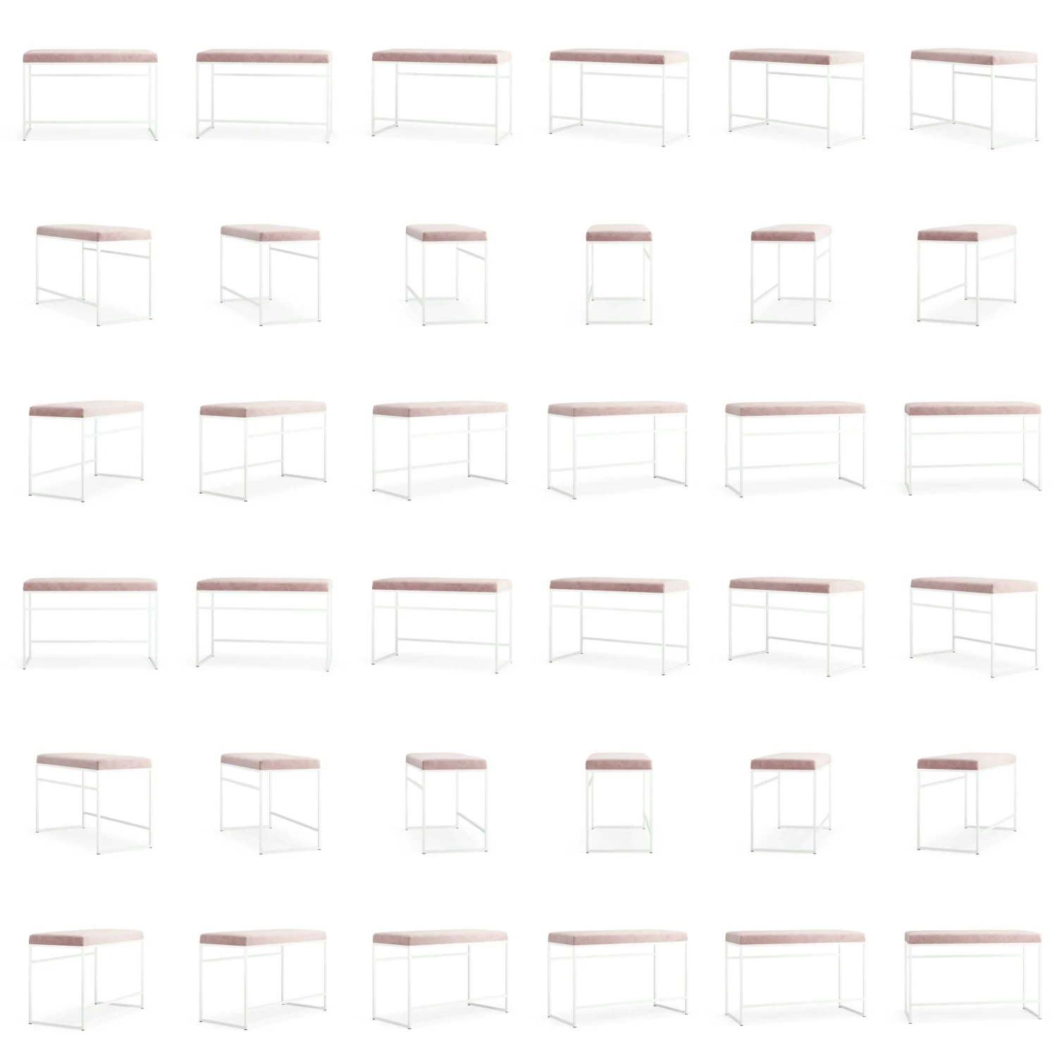 Bank Weiß / Samt Mellow 4 Bank Weiß / Samt Mellow – Bild 4