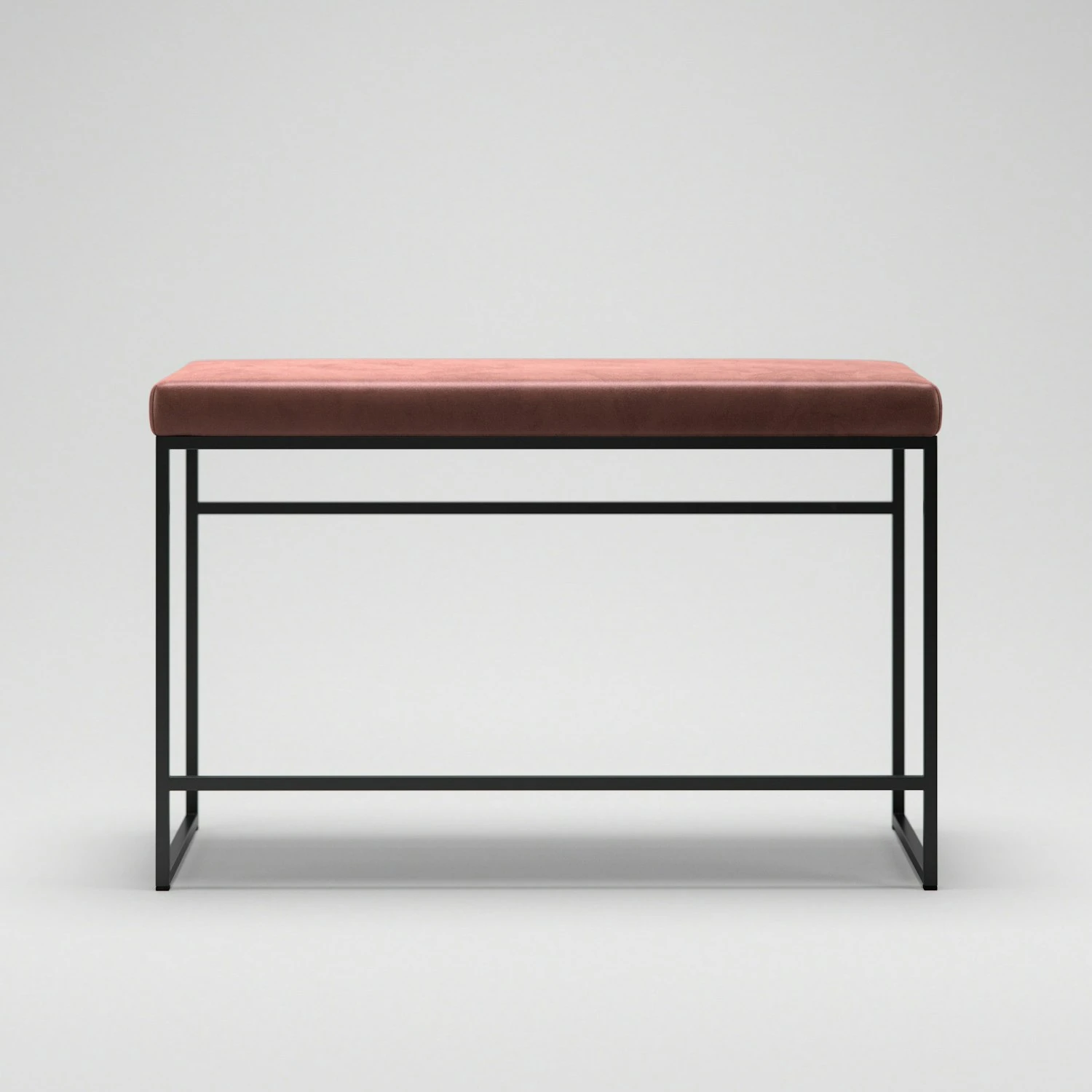 Bank, Schwarz / Rost Samt 2 Bank, Schwarz / Rost Samt – Bild 2