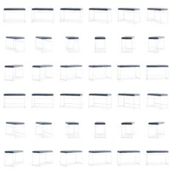 Bank Weiß / Samt Imperial Blue 7 Bank Weiß / Samt Imperial Blue -SitzEleganz Geschaft department bank wei 9