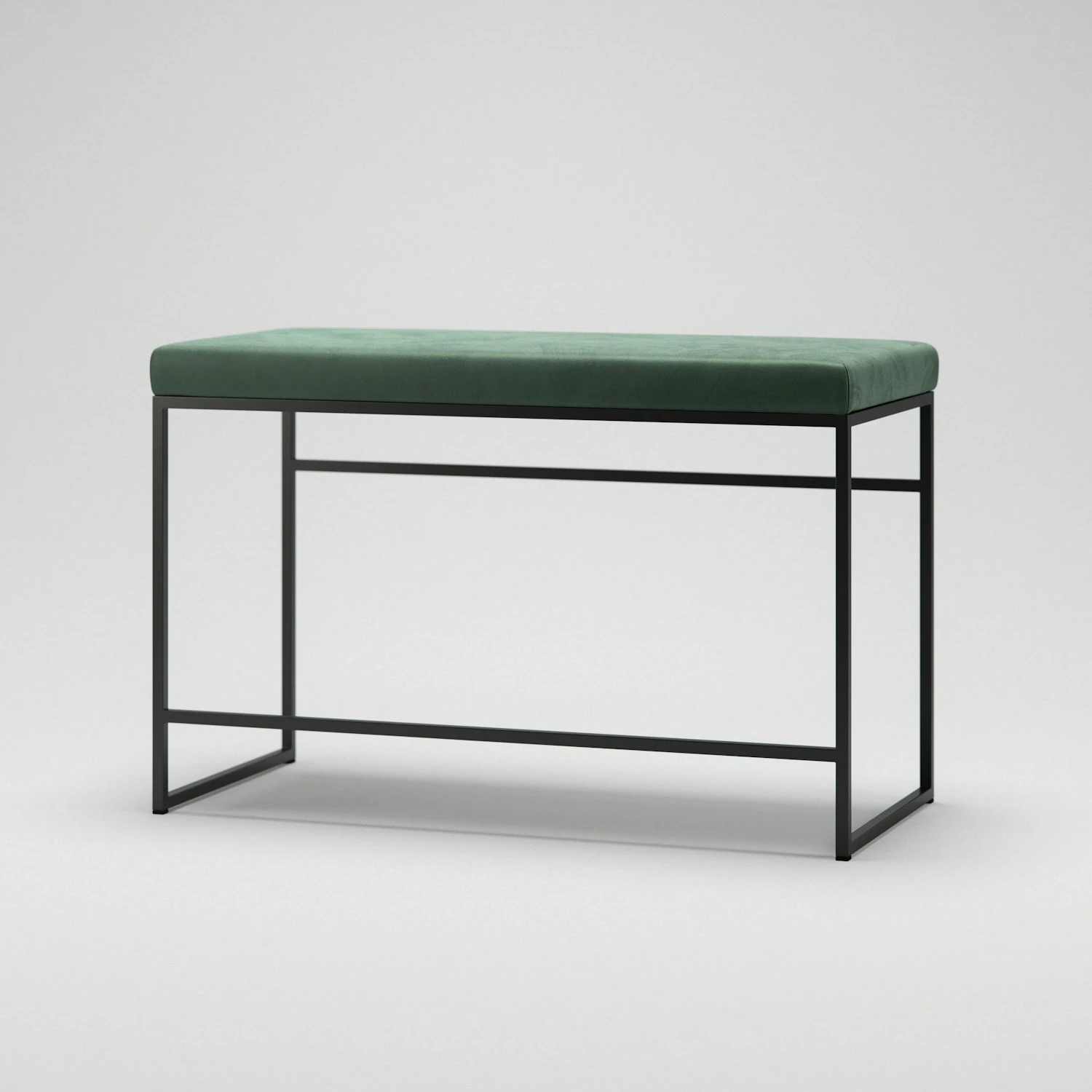 Bank, Schwarz / Grün Samt 3 Bank, Schwarz / Grün Samt – Bild 3