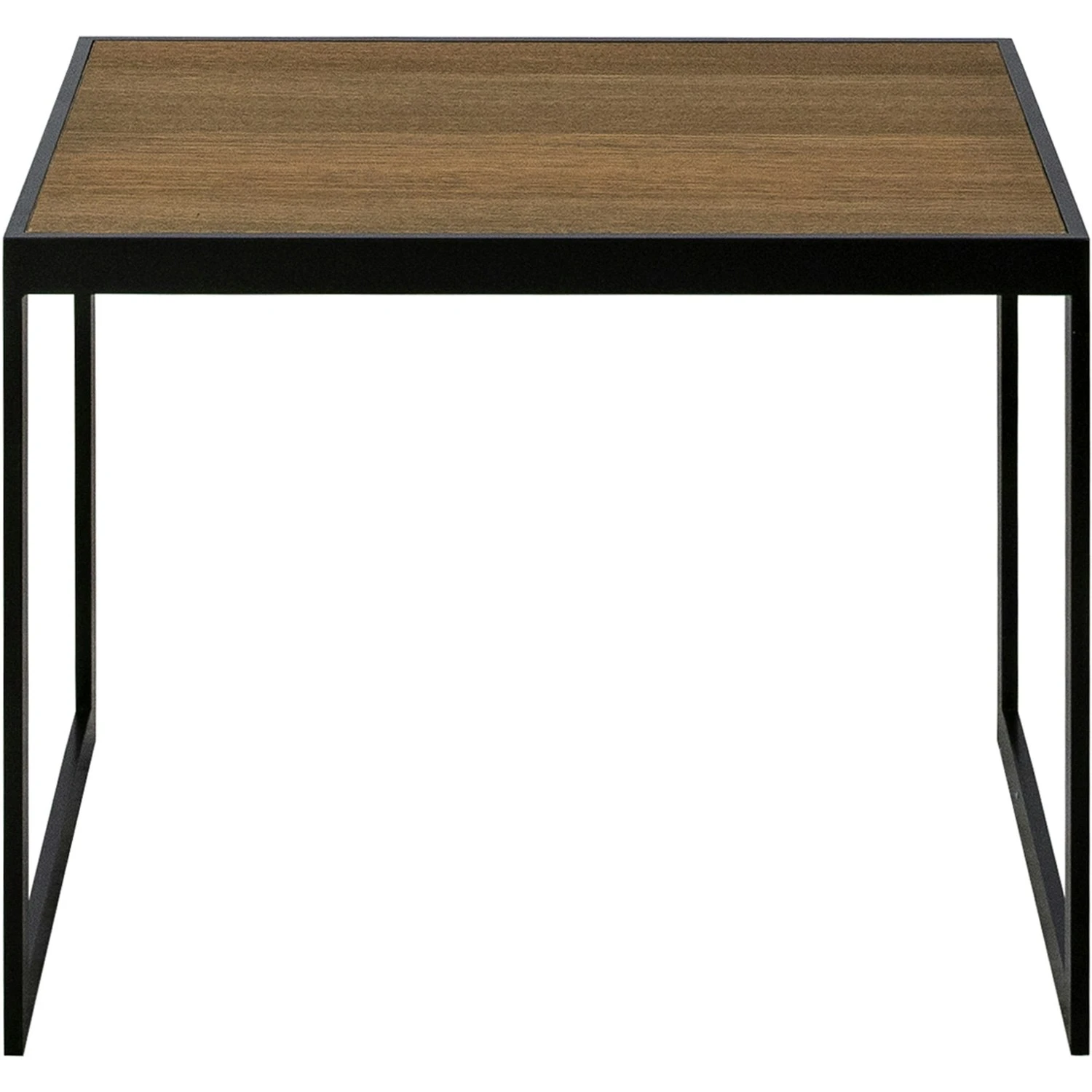 Square Beistelltisch 56x41x43 Cm, Schwarz/Burned Walnut 1 Square Beistelltisch 56x41x43 Cm, Schwarz/Burned Walnut