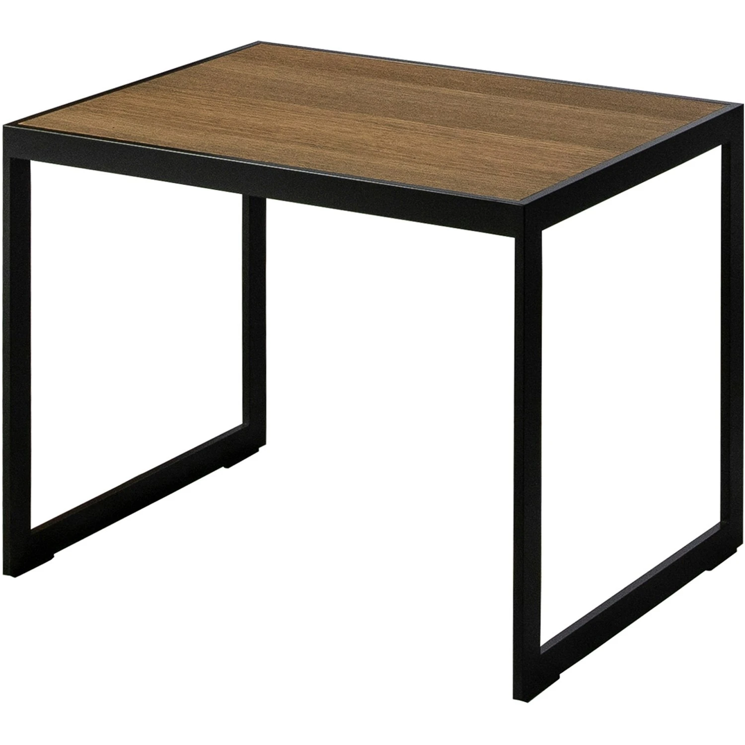 Square Beistelltisch 56x41x43 Cm, Schwarz/Burned Walnut 2 Square Beistelltisch 56x41x43 Cm, Schwarz/Burned Walnut – Bild 2