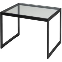 Square Beistelltisch 56x41x43 Cm, Schwarz/Burned Walnut 8 Square Beistelltisch 56x41x43 Cm, Schwarz/Burned Walnut -SitzEleganz Geschaft englesson square 2000 tisch glas 8 2