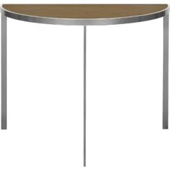 Square Konsolentisch 93x46x70 Cm, Silver Grey/Burned Walnut