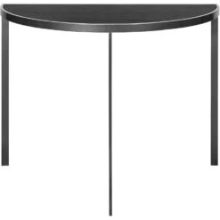 Square Konsolentisch 93xx46x70 Cm, Silver Grey/In Schwarzer Eiche