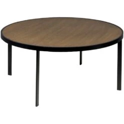 Square Kaffeetisch Ø93x40, Schwarz/Burned Walnut