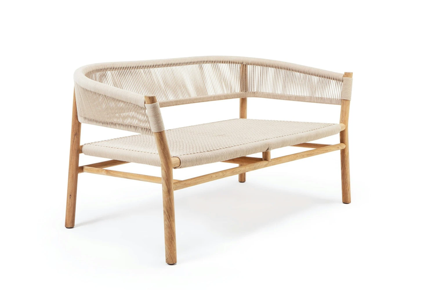 Kilt Sofa 2-Sitzer, Teak / Sand 3 Kilt Sofa 2-Sitzer, Teak / Sand – Bild 3