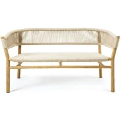 Kilt Sofa 2-Sitzer, Teak / Sand