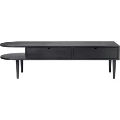 F24 Radius Bench 145 Cm, Black Oak