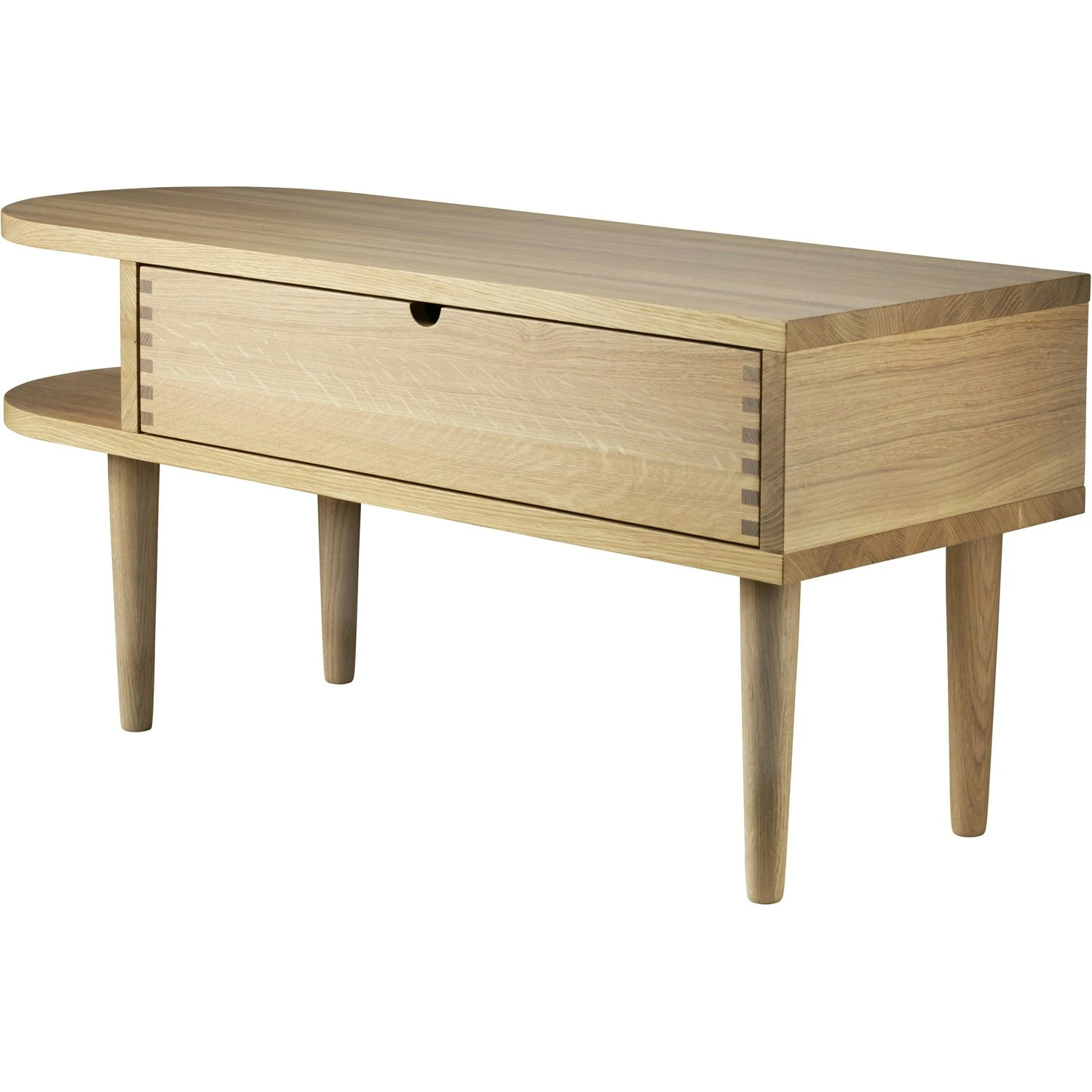 F24 Radius Bench 90 Cm, Lacquered Oak 2 F24 Radius Bench 90 Cm, Lacquered Oak – Bild 2