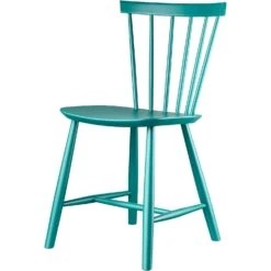 J46 Stuhl, Benzinblau -SitzEleganz Geschaft fdb mbler j46 chair petrol blue pantone 7475c gloss 10 2