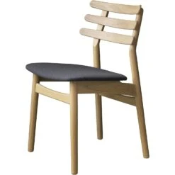 J48 Dining Chair , Lacquered Oak / Black Leather 7 J48 Dining Chair , Lacquered Oak / Black Leather -SitzEleganz Geschaft fdb mbler j48 dining chair 9