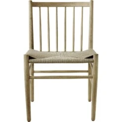 J80 Stuhl, Geölte Eiche / Sitz Natur