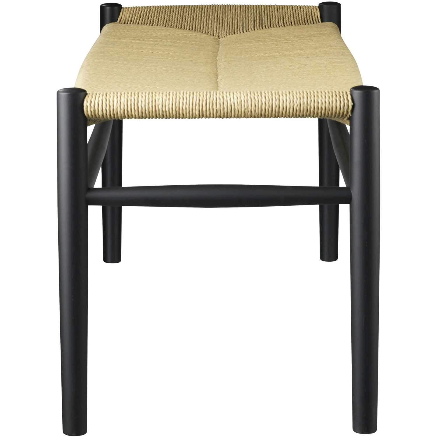 J83B Bench, Black Painted / Seat Natural 3 J83B Bench, Black Painted / Seat Natural – Bild 3